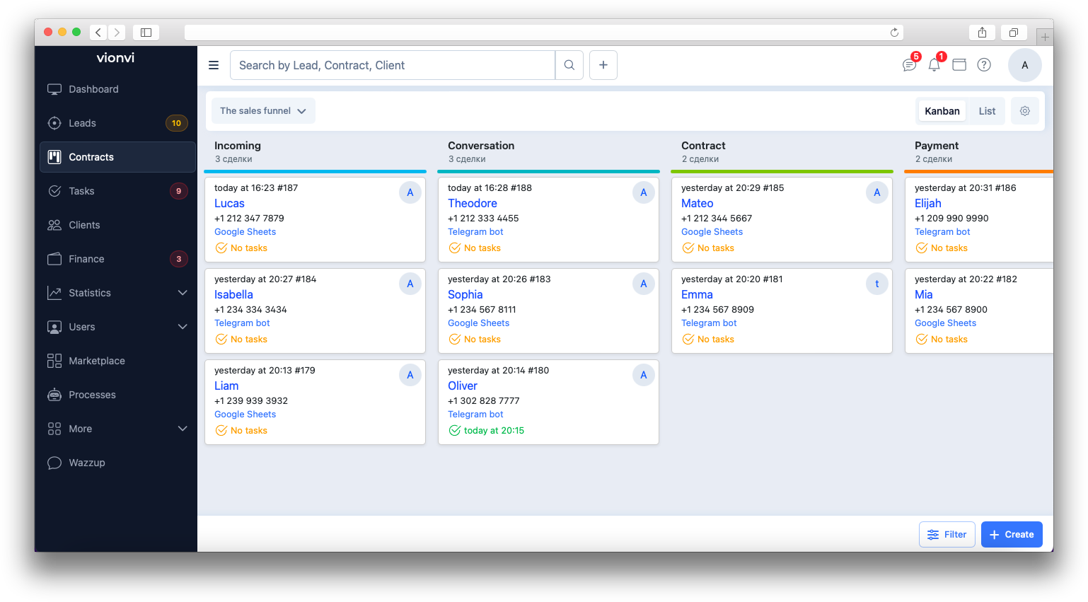 kanban CRM